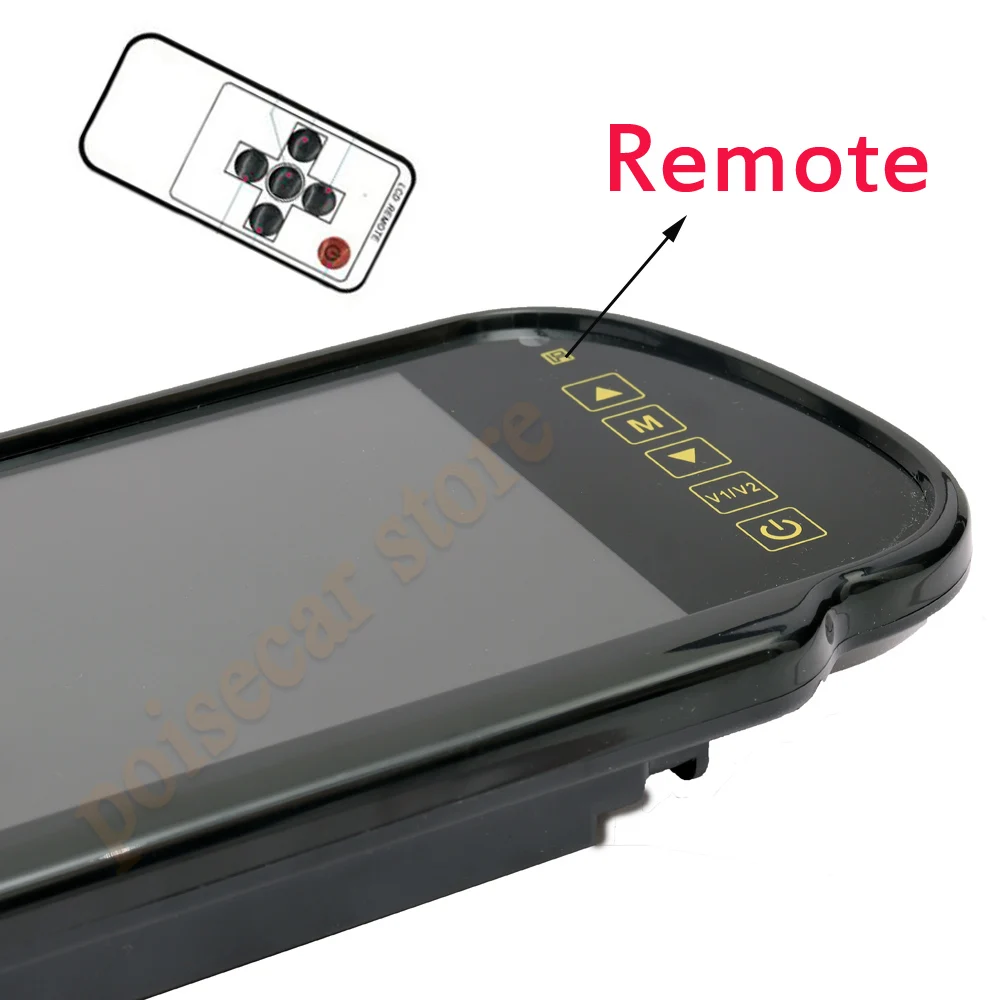 7-inch  TFT LCD Rearview Mirror HD Car Monitor Truck Reversing Image 12-24V Display For Car DVD Parking System