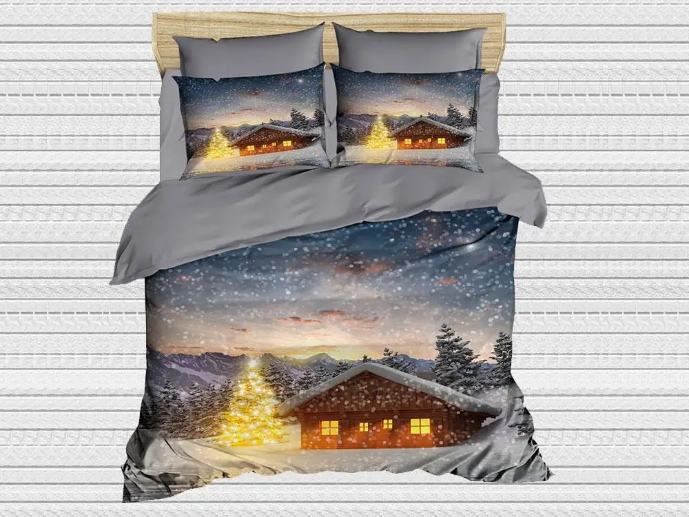 Best Class Digital Printed 3d Single Personality Duvet cover set Chalet