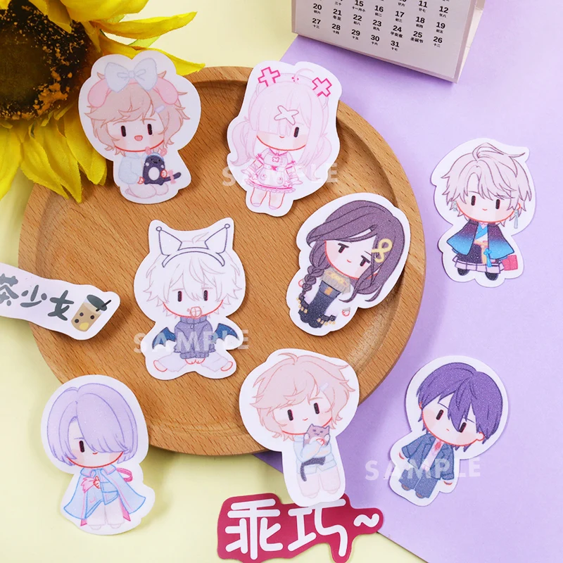 Nijisanji قوس قزح المجتمع Vtuber Youtuber الرسوم المتحركة مقاوم للماء فلاش غرفة الهاتف ملصق Kanae Kenmochi Toya Kuzuha المشجعين الهدايا