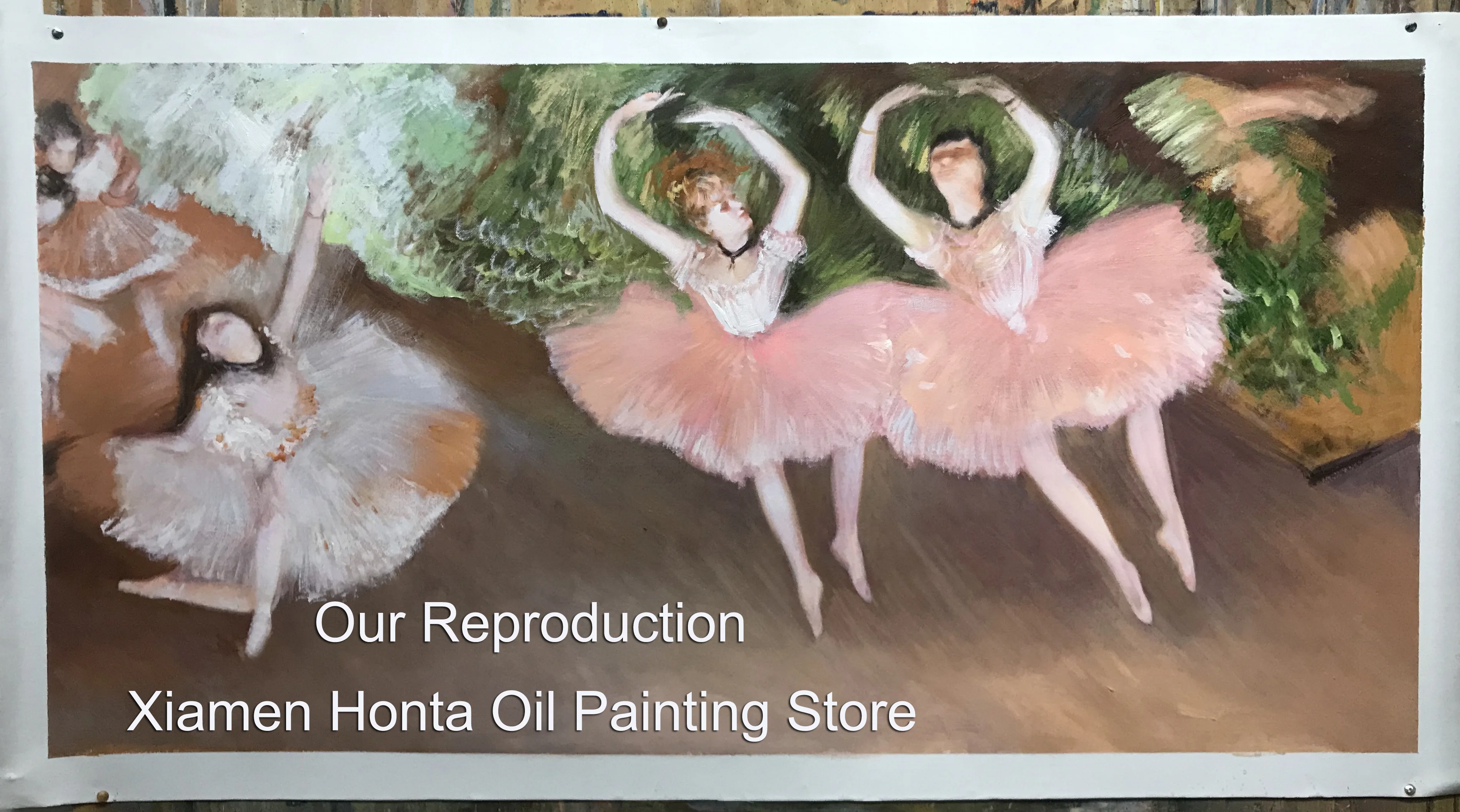 Oil Painting Reproduction on Linen Canvas,Ballet Scene by edgar degas,Free Fast Shipping,handmade,Top Quality,oil painting