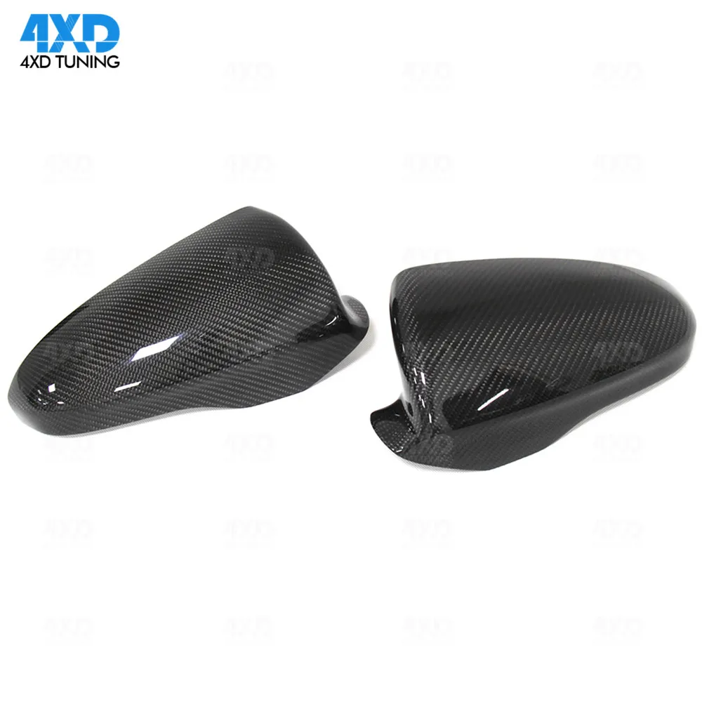 Real Dry Carbon Fiber Mirror Cover For BMW M6 F06 F12 F13 Side Rear View mirror caps replacement sicker 2012 2013 2016 - up