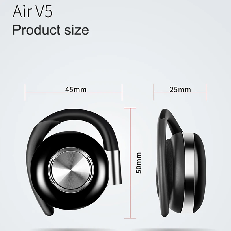 2023 V5 TWS Bluetooth earphone Wireless sport Earbuds True Wireless Twins Ear-hook With Mic