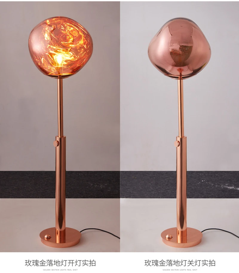 

Modern Floor Lamp Creative Plastic Shade Metal Floor Lamps For Bedroom Home Decor Silver Gold Rose Gold E27 Standing Lamp