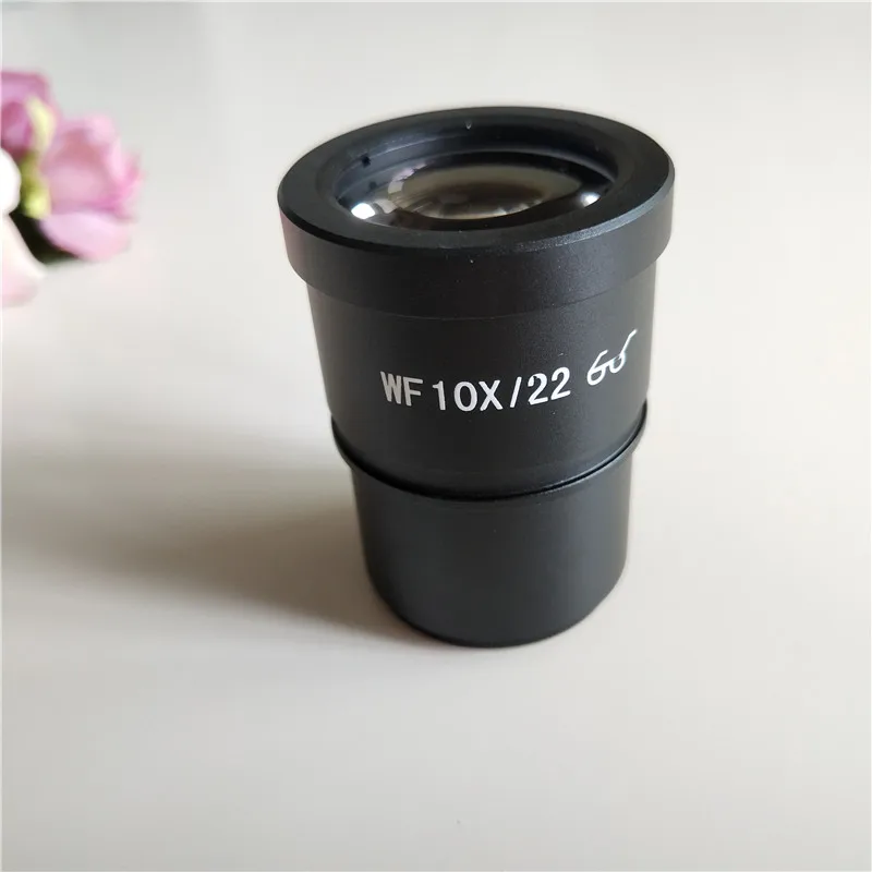 WF10X 22mm High Eyepoint Eyepiece for Zoom Stereo Microscope with Mounting Size 30mm 30.5mm and Micrometer Reading Scale