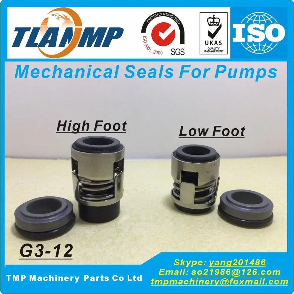 G3-12 , G03-12 ,CHI-12 (High/Low Foot) G3-12H/L Mechanical Seals For Shaft 12mm CH,CHI,CHE,CRK,SPK,TP,AP Pumps ( P/N 405096)