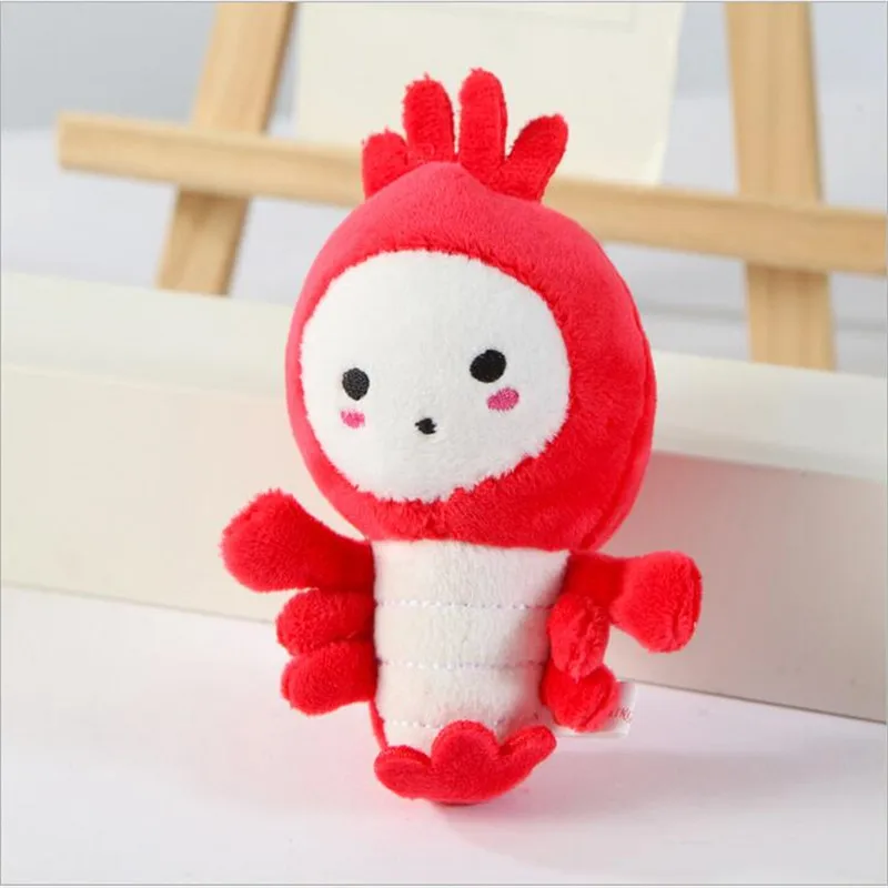 1Pcs Red Lobster Plush Toys Doll Pendant Crab Stuffed Animal PP Cotton Toy Children's Christmas Gifts For Girls &Boys