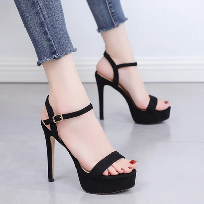 2020platform sandals peep toe high heels sandals women Ankle Strap Shoes Gladiator Party Dress Wedding Shoes heels