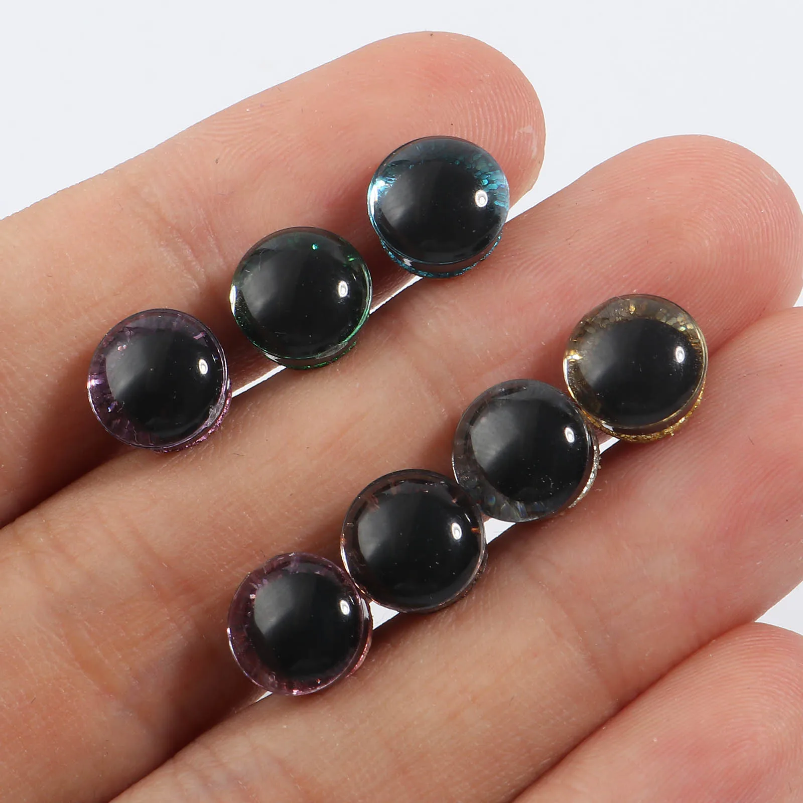 20 Sets Plastic Clear Trapezoid Safety Toy Eyes Glitter Toys Doll Crafts Teddy Bear Dolls Soft Toy Making Animal Accessories