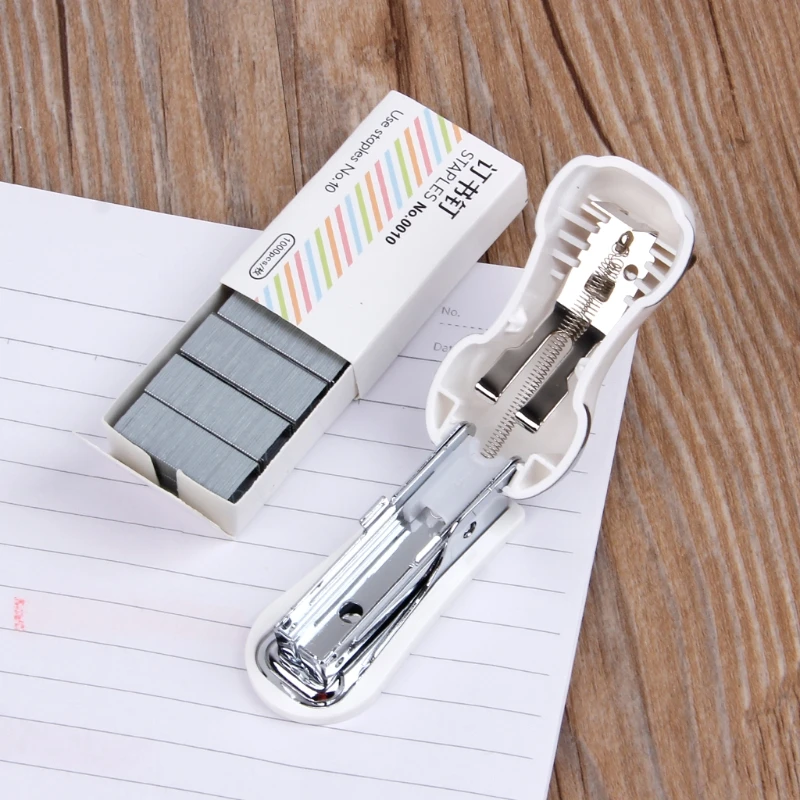 Mini Panda Stapler Set Paper Binder Within 1000pcs Staples Office School Supply