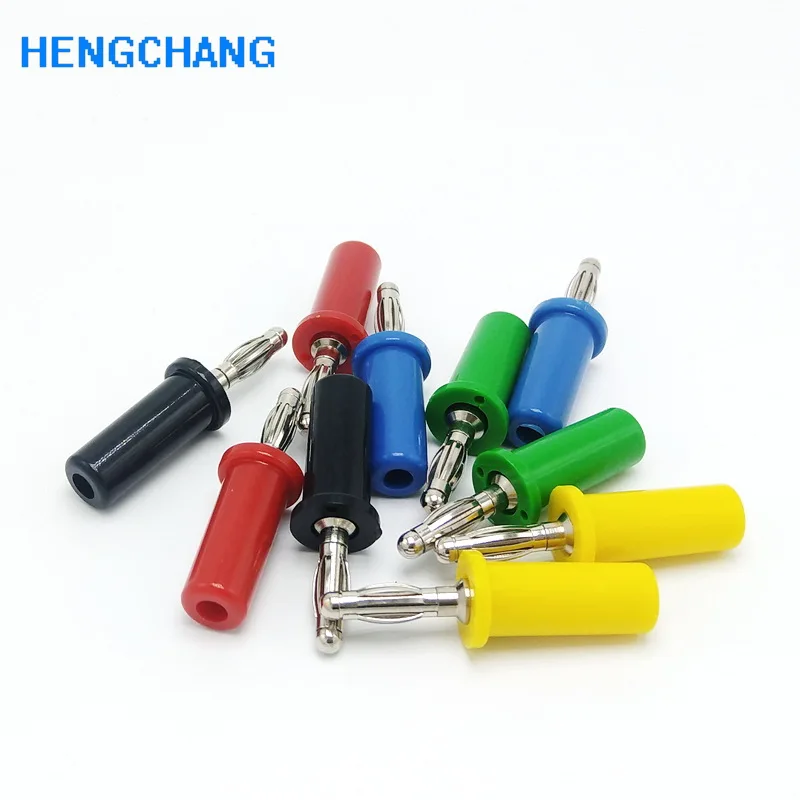 5 Color 4mm Banana Plug Jack Pure Copper 15A Large Current 4mm Banana Connector 10Pcs/Lot