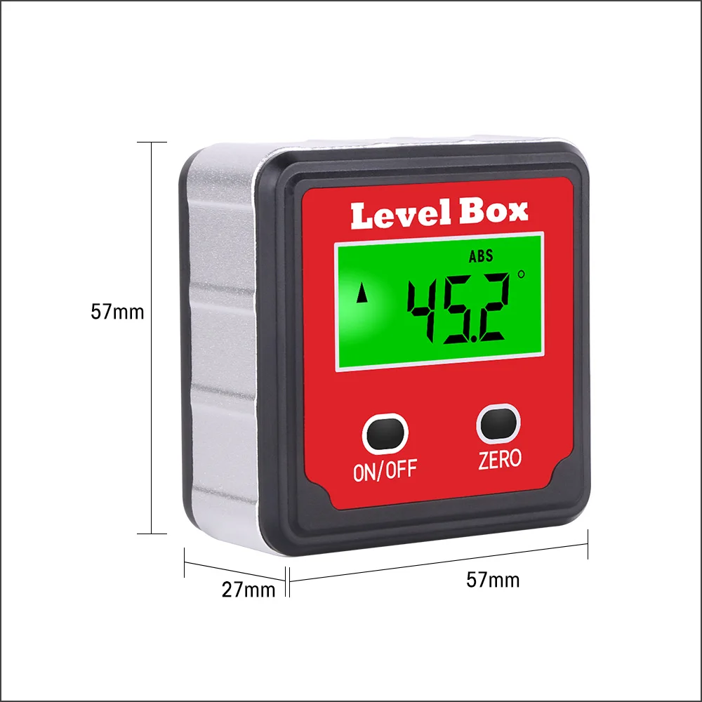 RZ Protractor Digital Electronic Bevel Box Angle finder With Backlight Angle Measurement Angle Gauge Inclinometer