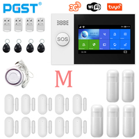 PGST PG-107 4G Tuya Wireless Home WIFI GSM Home Security With Motion Detector Sensor Burglar Alarm System Support Alexa & Google