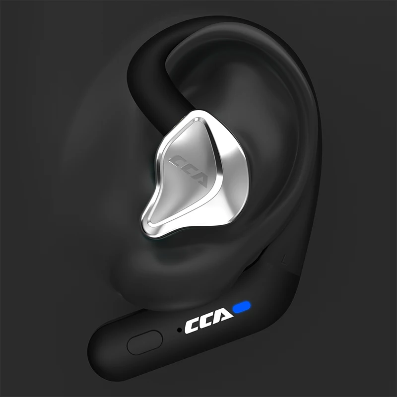 CCA BTX Bluetooth Compatible 5.2 True Wireless Earphones Ear  Sports Earbuds Headset Gamer Headphones Accessories TWS 2 Modes