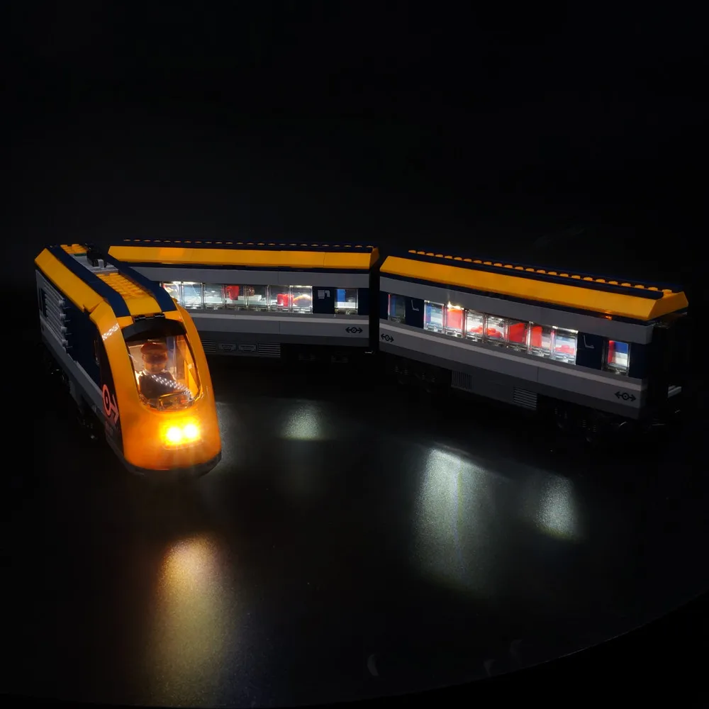 EASYLITE LED Light Set For 60197 City Series Passenger Train Building Blocks Car Toys Bricks Lighting Kit No Model