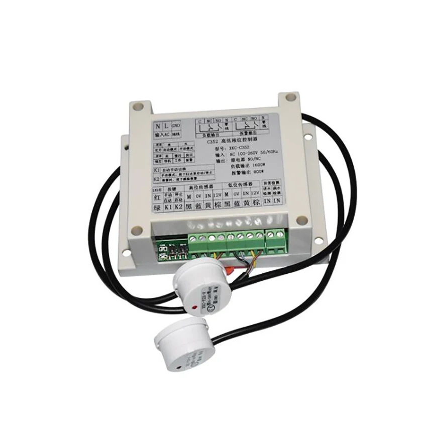 2 Non Contact Liquid Level Sensor Externally Attached Automatic Water Level Monitoring Controller Fuel Level Sensor Float Switch