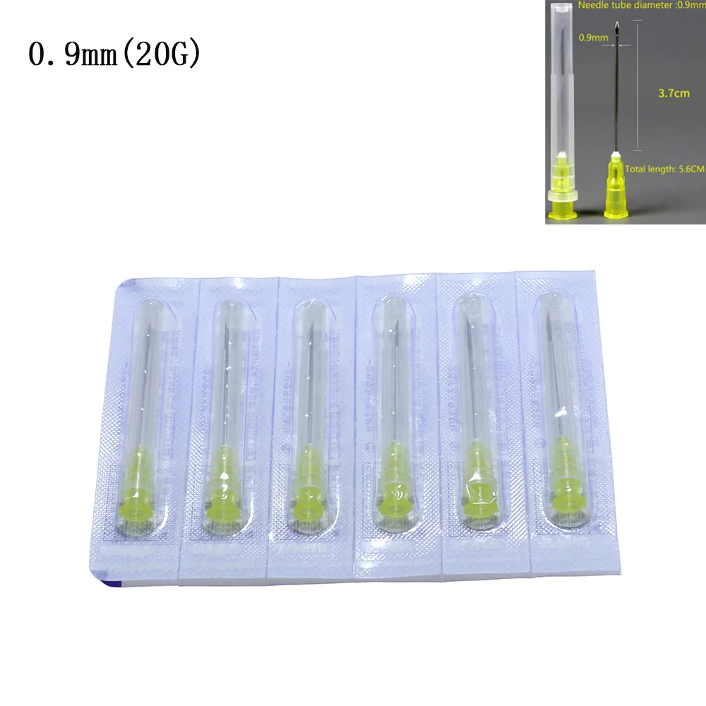 100 Stück Spitze Nadelkleber Klare Kappe Transparentes Spritzenwerkzeug – Detail 8