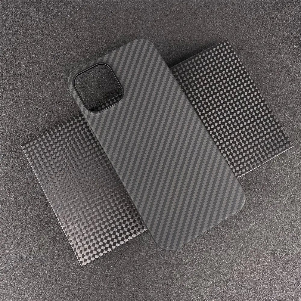 Real Carbon Fiber Lens Protection Phone Case for Apple iPhone 12 Pro Max 12 Mini Carbon Fiber Hard Cover Cases