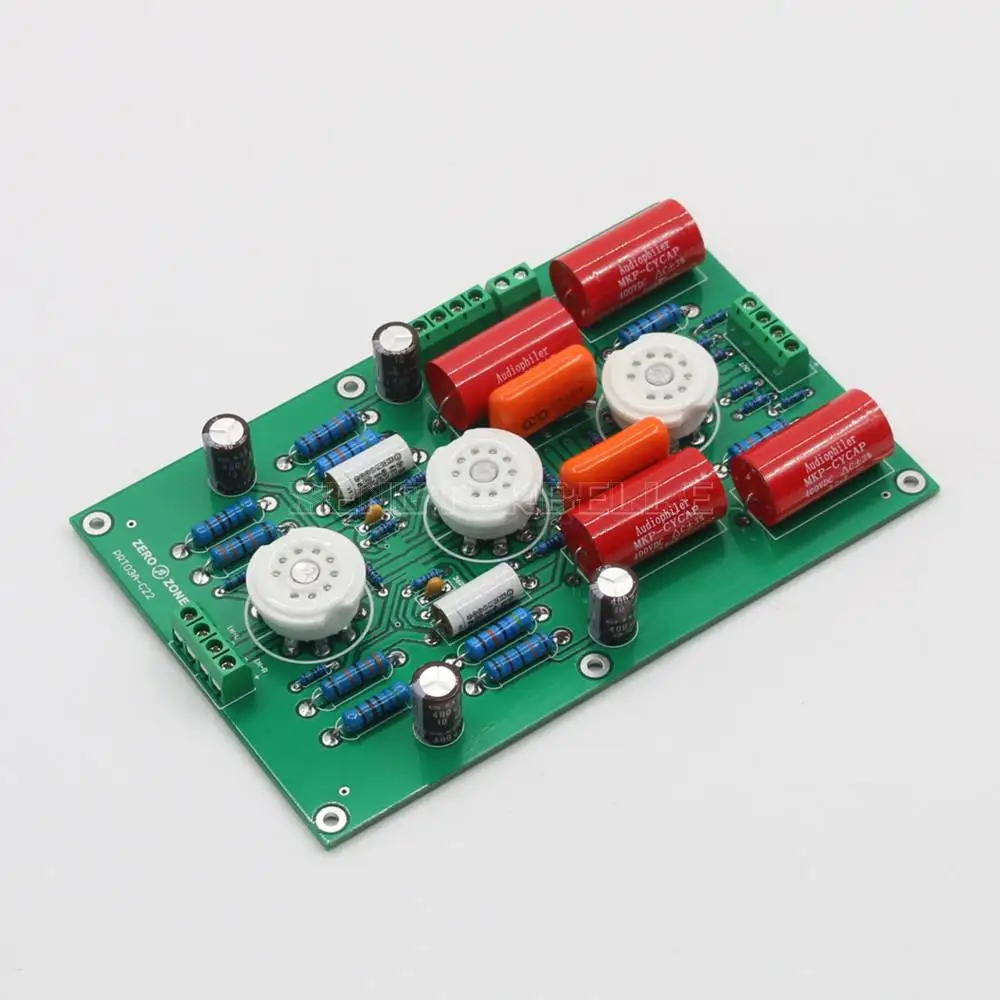 HiFi PRT03A Tube Preamp Board Kit 12AX7 Vacuum Tubes Home Audio Preamplifier Finished Board