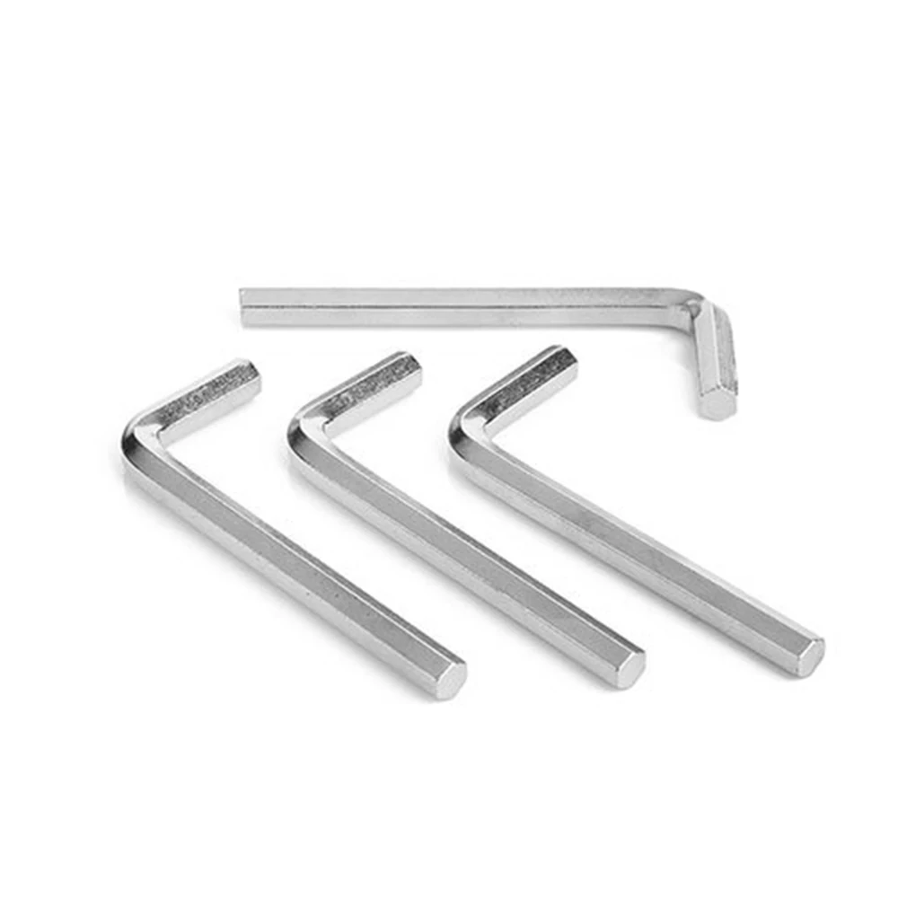 Metric Hexagon Wrench 1PC L Shape Stiffening Hex Key Tool Flat Point End M5 M6 Wrench Wholesale