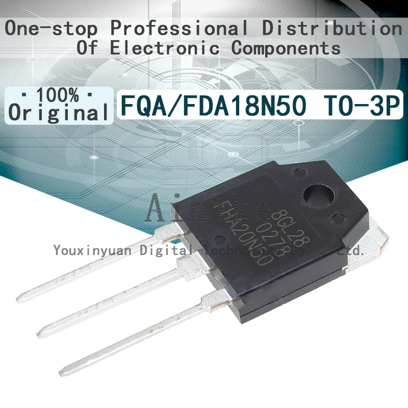 

10/Pcs New Original FQA18N50 FDA18N50 20A 500V TO-3P MOS field effect tube with 3 pin