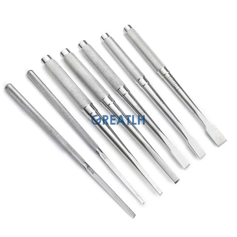 stainless steel Veterinary Osseous knife Orthopedics Bone Osteotomes 2mm 4mm 6mm 8mm 10mm 12mm orthopedics Instruments