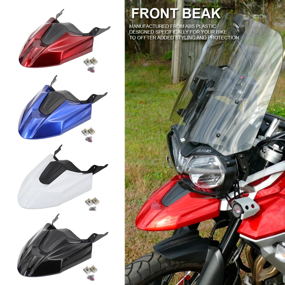 

NEW Motorcycle Beak Nose Cone Extension Front Fender Fairing For TIGER 800 XRT 2016 2017 2018 2019 For TIGER 800 XRX 2015 -2019