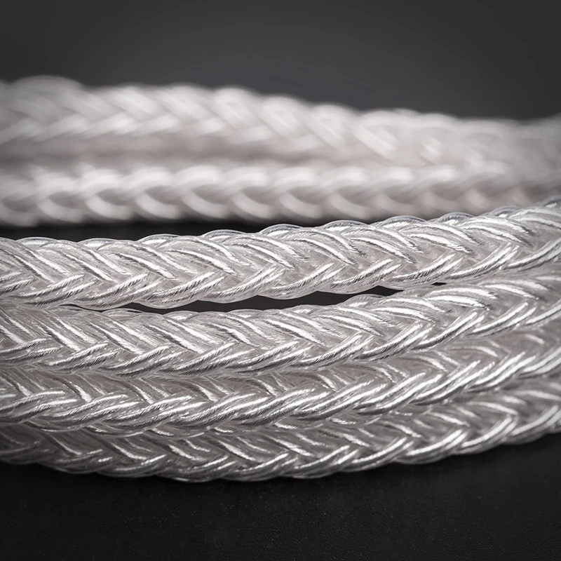 Yinyoo 16 сердечник высокой чистоты посеребренный кабель 2,5/3,5/4,4 мм с MMCX/2PIN/QDC/TFZ BLON BL-01 BL-03 TINHIFI T2 T2PLUS плотным верхним ворсом KZ DQ6