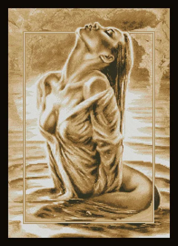 

Nostalgic Beauty Girl Lady Woman Sewing Kit Top Quality Embroidery Needlework 14CT Unprinted Cross Stitch Kit DIY Handmade Decor