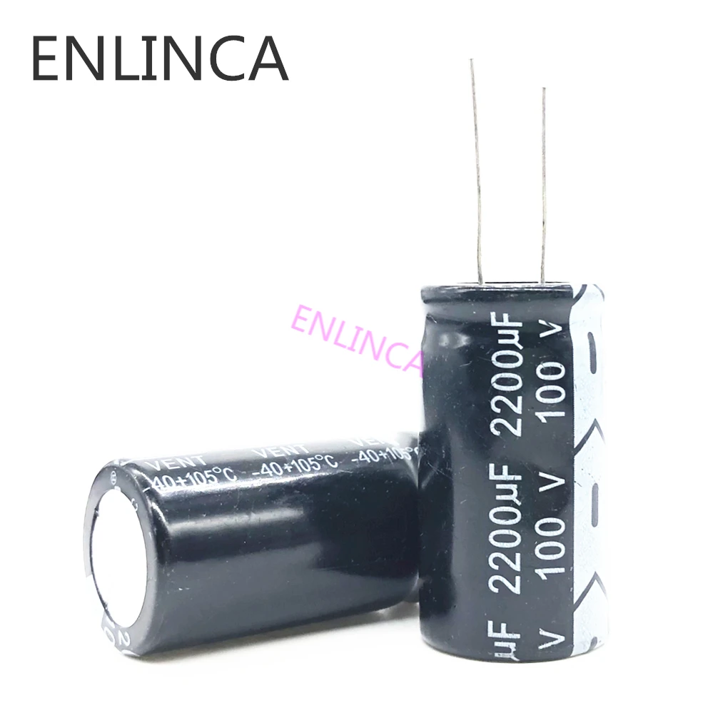 

2pcs/lot T37 100v 2200UF aluminum electrolytic capacitor size 22*40 2200UF 20%