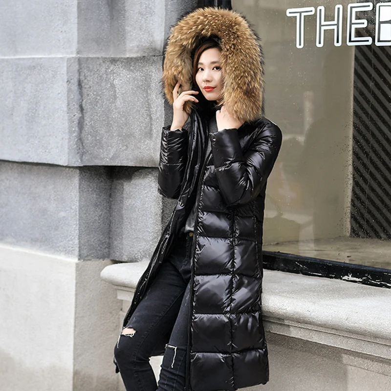 Winter Coat Women Korean White Duck Down Jacket Women Big Fur Collar Puffer Jacket clothes Warm Parka Abrigos 2020000 YY1644