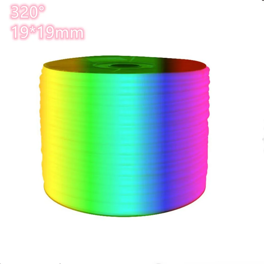 50m/lot Dia19x19mm Round RGB LED Neon Strip Lights DC12V 24V AC 220V 110V  Waterproof Flexible strip Indoor Outdoor 320 Degree