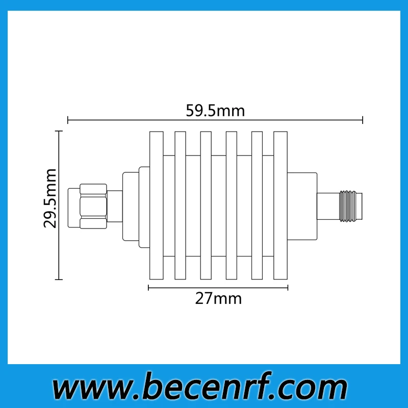 10W BNC-JK BNC female to male Q9 Coaxial Attenuator fixed Attenuator DC-3GHZ/4GHZ 50ohm 1dB 2dB 3dB 10dB 20dB 30dB RF Connectors