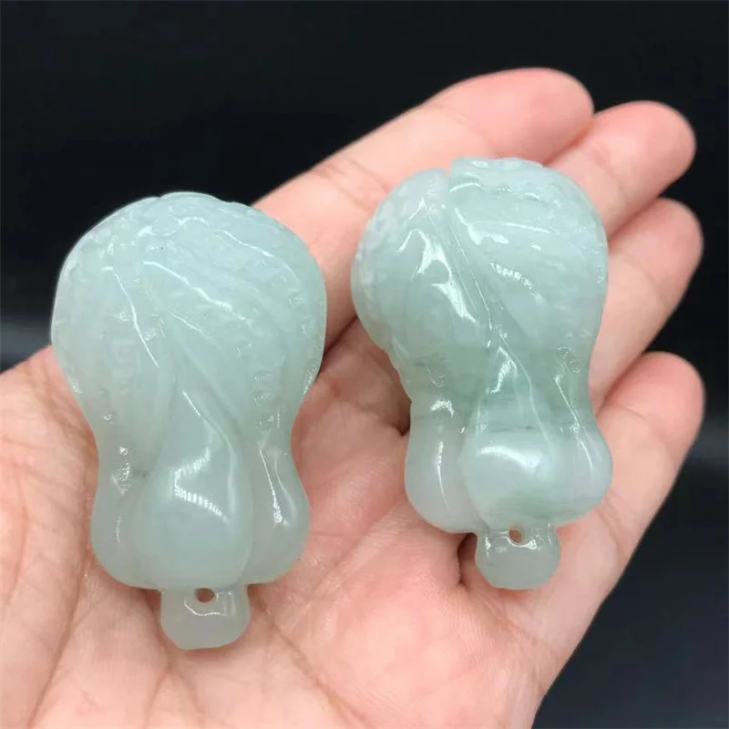 Hot Selling Natural Hand-carve Jade Chinese Cabbage Necklace Pendant Fashion Jewelry Accessories Men Women Luck Gifts