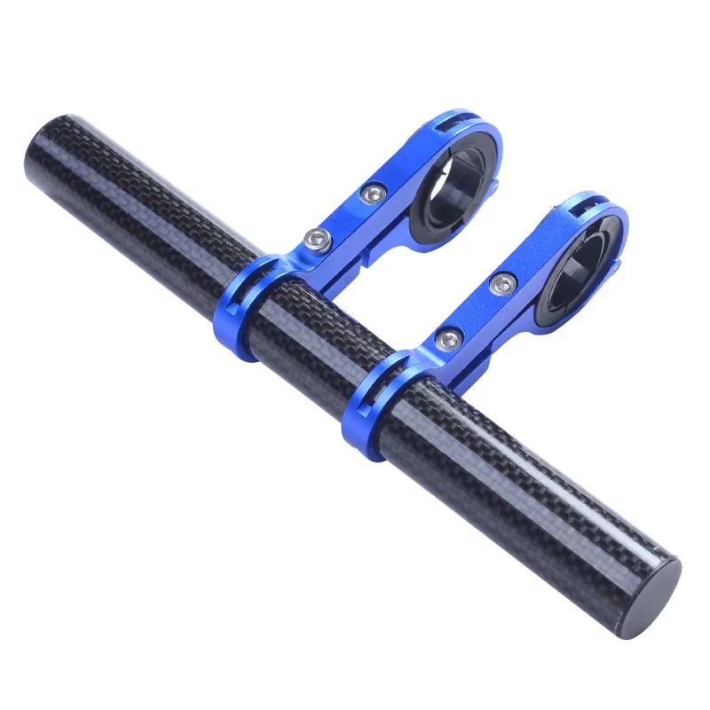 20cm 10cm Cycling Handlebar Bike Flashlight Holder Handle Bar Carbon Fiber Bicycle Extender Mount Bracket Bike Accessories