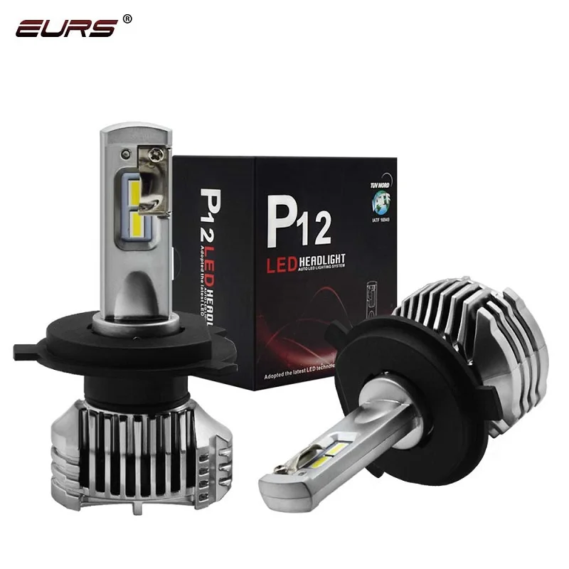 EURS 90W Car Led Headlight H4 LED H7 Bulb P12 headlamp H11 9005 9006 9012 H15 5202 D1 D2 Super bright Car Lights 13000lm 6000K