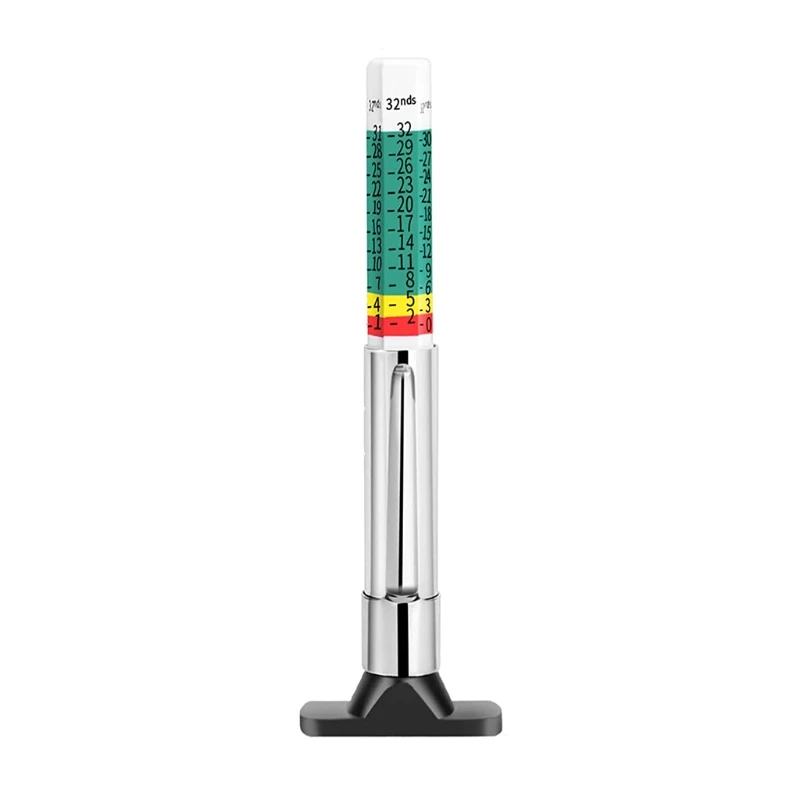 

Color Coded Tread Depth Gauge, Quickly Identifies Amount of Tread on Tires, Reads in MM 1-25mm