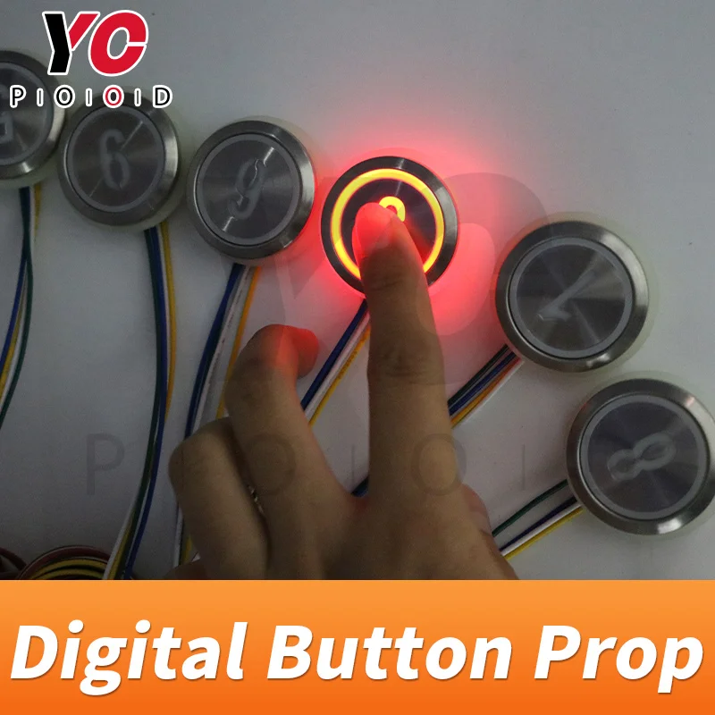 Sequence Digital Metal Buttons Prop Escape Room Press Button Prop Room Escape Elements Elevator Button