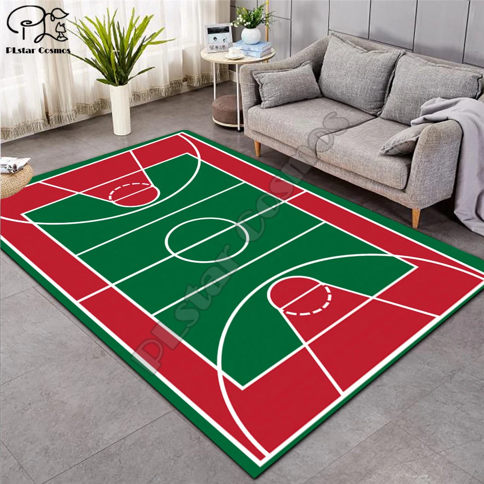 

Carpet 3D Basketball Larger Mat Flannel Velvet Memory soft Rug Play Game Mats Baby Craming Bedroom Area Rugs Parlor Decor-2