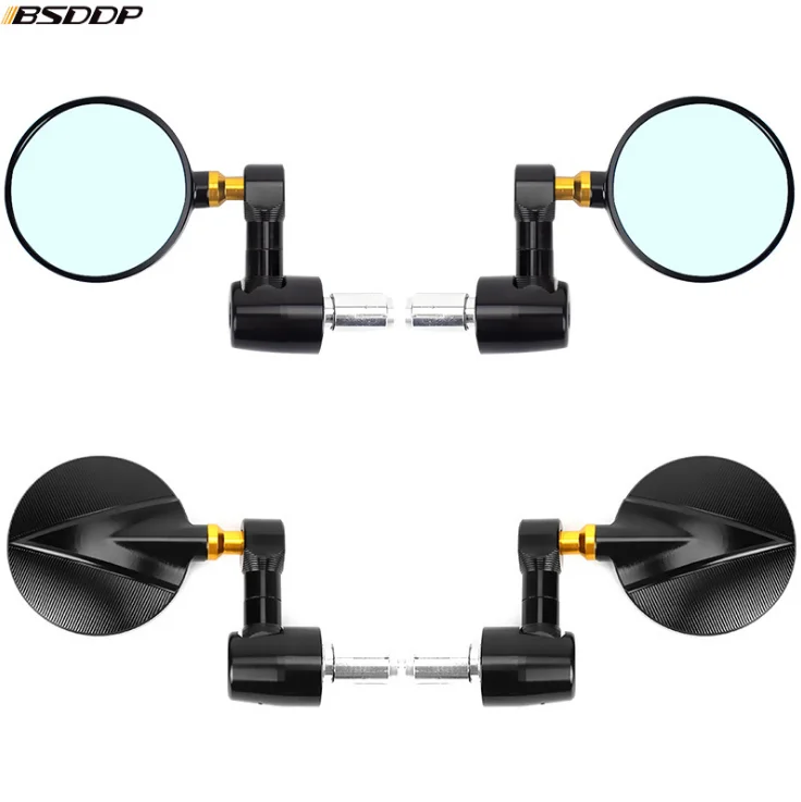 

Universal 7/8" Round Bar End Rear Mirrors Moto Motorcycle Motorbike Scooters Rearview Mirror Side View Mirrors FOR Cafe Racer