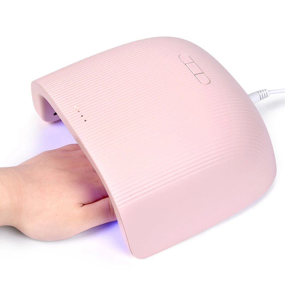 UV LED Lamp 36W Pink Green for Nail Dryer Manicure Machine Portable Home Use for Curing Dry Gel Nail Polish Sensing Salon Tool