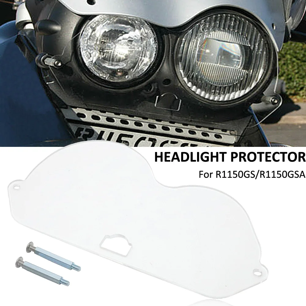 NEW Acrylic Motorcycle For BMW R1150GS R1150GSA R 1150 GS GSA Headlight Protector Guard Lense Cover