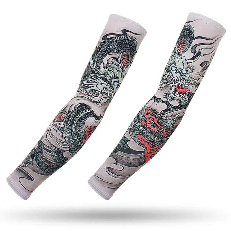 Dragon Game Arm Sleeves, Arm Warmers, Cycling Cuffs, Arm Warmers, Quick Dry, Sport Gaming, Tattoo Sleeve, Elbow Pads, Arm Cover