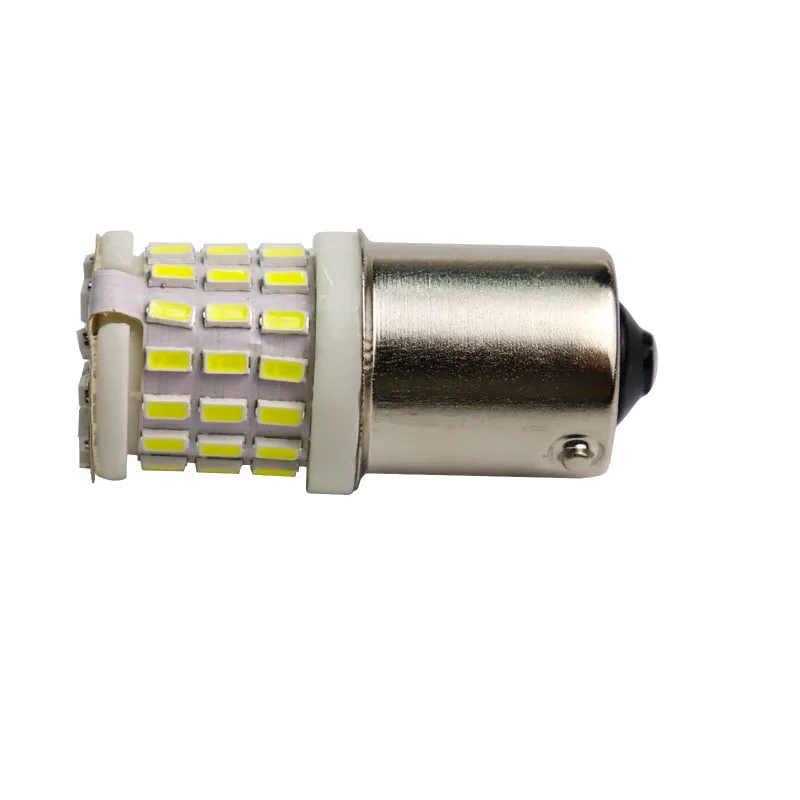 100X 1156 BA15S P21W BAU15S PY21W  1157 BAY15D 57 SMD 3014 LED 0.33A  ceramics  Car turn signal brake lights drl stop bulbs