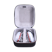 LTGEM EVA Hard Case for 3M Medium Reusable Half-Mask Respirator Face Piece 1/2 Mask DEWALT Safety Goggle/Filter