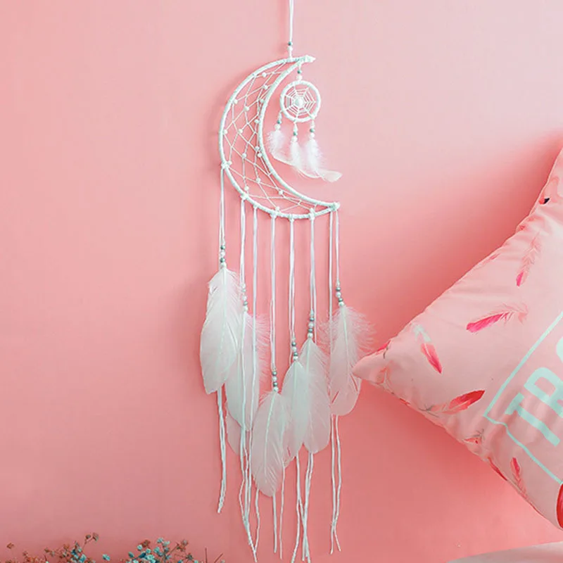 Dreamcatcher Ring Solid Welding Circular Ring Handmade DIY Retro Unicorn Moon Cat Star nordic decor home dream catchers hanging