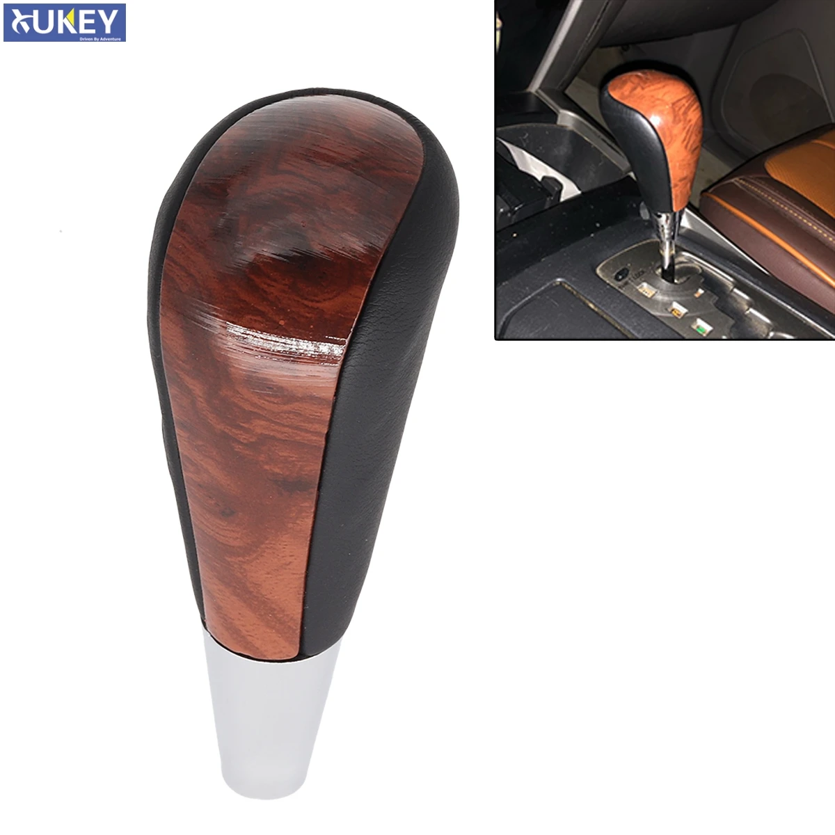 Universal 8mm Gear Shift Knob Stick Lever Pen Shifter Handle For Most Automatic Cars For Mazda Lexus Toyota Prado Pu Leather