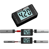 AOK-041 1S LiPo Battery Voltage Checker Tester For Tiny Whoop Blade Quadcopter With Micro JST 1.25 JST-PH 2.0 Micro Losi and JST