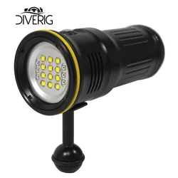 Sea60 underwater ultra bright diving light 6000 lumens with red light waterproof 100m suitable for outdoor photography lighting