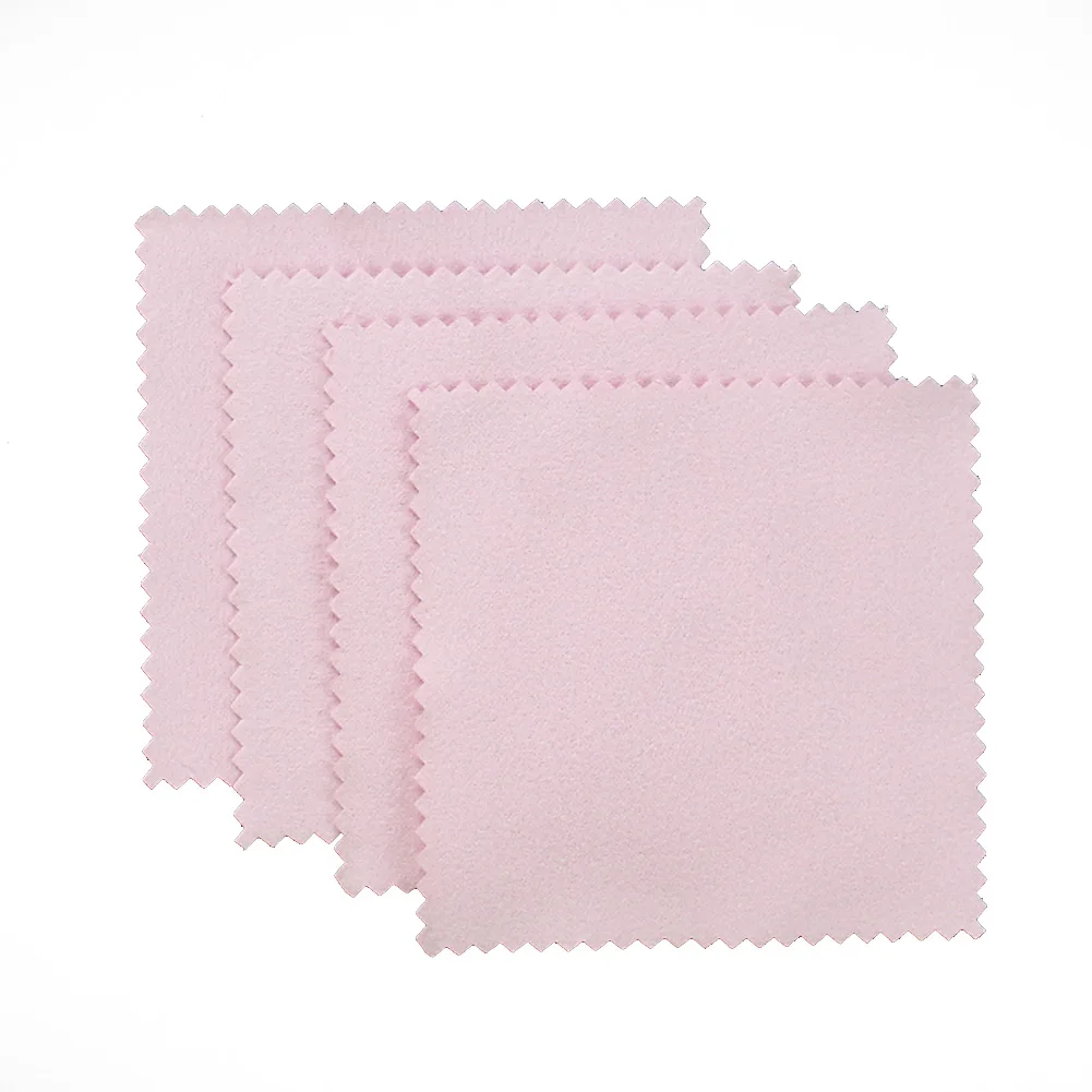 10/20/50pcs silver gold Pack Polish Cleaning soft Polishing Cloth With Package Cleaning Cloth Wiping Jewelry tool