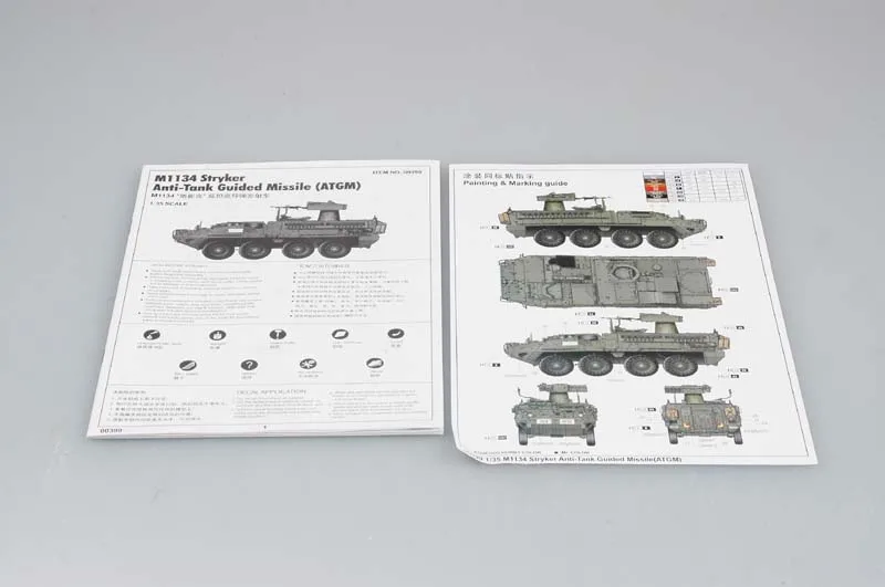 Trumpeter  00399 1/35 M1134 Stryker ATGM Anti Tank Guided Missile Vehicle Car Child Gift Toy Plastic Assembly Building Model Kit